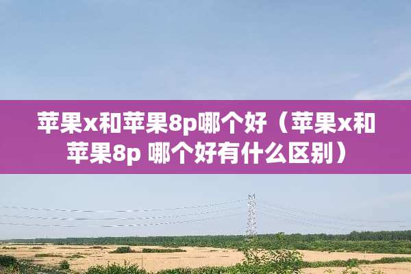 苹果x和苹果8p哪个好（苹果x和苹果8p 哪个好有什么区别）