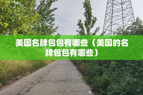 美国名牌包包有哪些（美国的名牌包包有哪些）