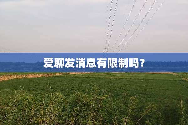 爱聊发消息有限制吗？