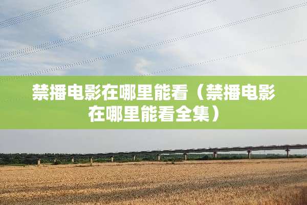 禁播电影在哪里能看（禁播电影在哪里能看全集）