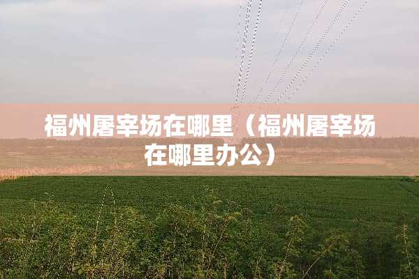 福州屠宰场在哪里（福州屠宰场在哪里办公）