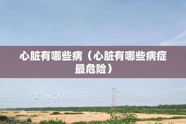 心脏有哪些病（心脏有哪些病症最危险）
