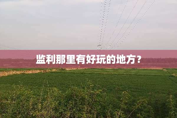监利那里有好玩的地方？