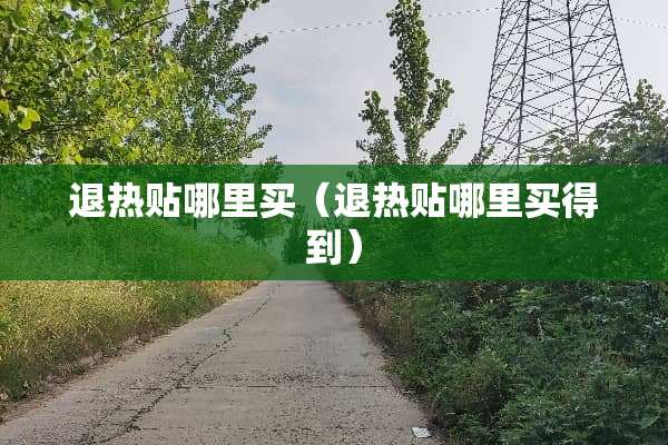 退热贴哪里买（退热贴哪里买得到）