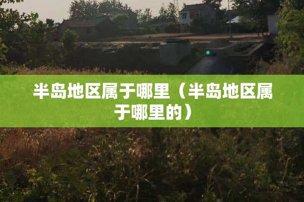 半岛地区属于哪里（半岛地区属于哪里的）