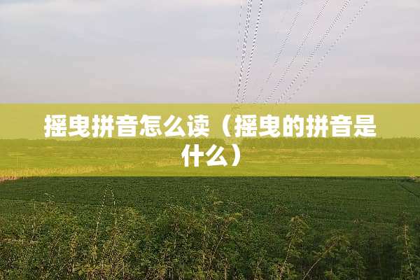 摇曳拼音怎么读（摇曳的拼音是什么）