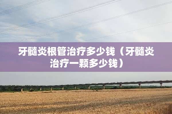牙髓炎根管治疗多少钱（牙髓炎治疗一颗多少钱）