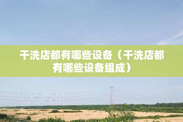 干洗店都有哪些设备（干洗店都有哪些设备组成）