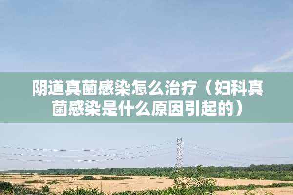 *道真菌感染怎么治疗（妇科真菌感染是什么原因引起的）