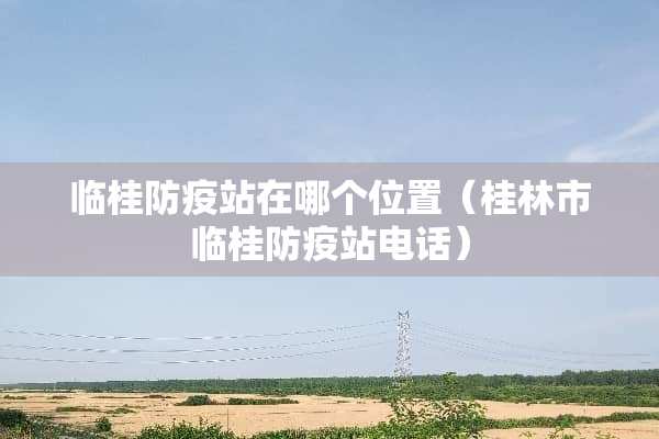 临桂防疫站在哪个位置（桂林市临桂防疫站电话）