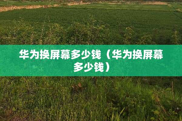 华为换屏幕多少钱（华为换屏幕多少钱）