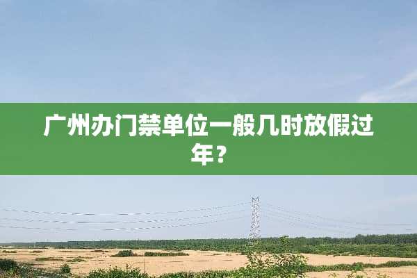 广州办门禁单位一般几时放假过年？
