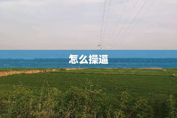怎么操逼