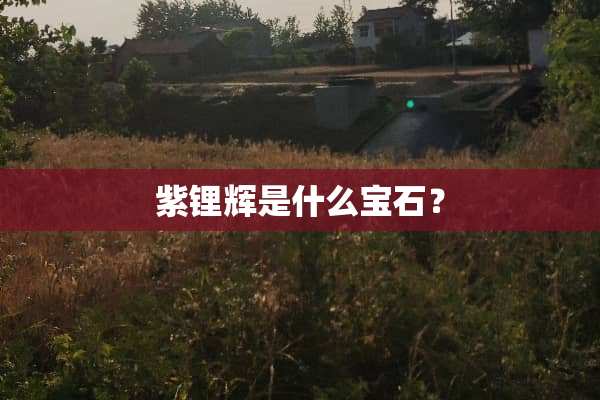 紫锂辉是什么宝石？