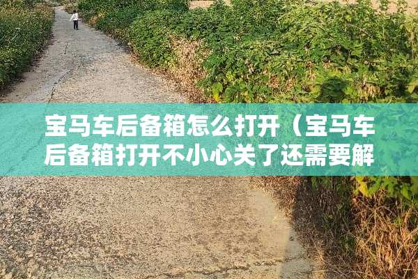 宝马车后备箱怎么打开（宝马车后备箱打开不小心关了还需要解锁吗）