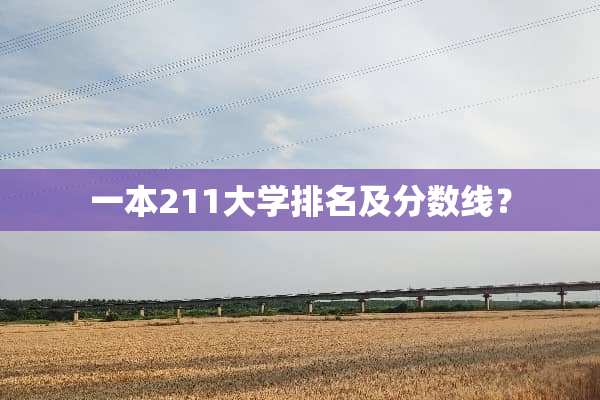 一本211大学排名及分数线？
