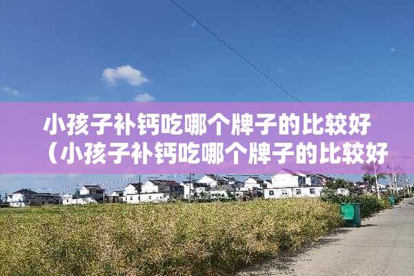 小孩子补钙吃哪个牌子的比较好（小孩子补钙吃哪个牌子的比较好葡萄糖酸钙）