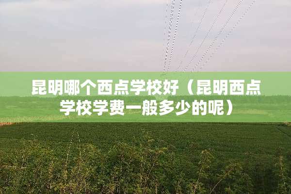 昆明哪个西点学校好（昆明西点学校学费一般多少的呢）