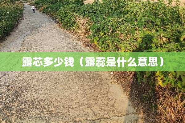 露芯多少钱（露蕊是什么意思）
