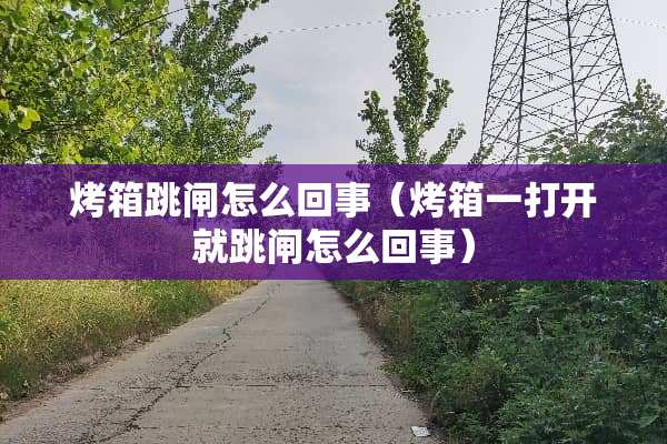 烤箱跳闸怎么回事（烤箱一打开就跳闸怎么回事）