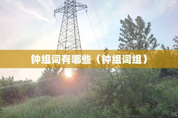 钟组词有哪些（钟组词组）