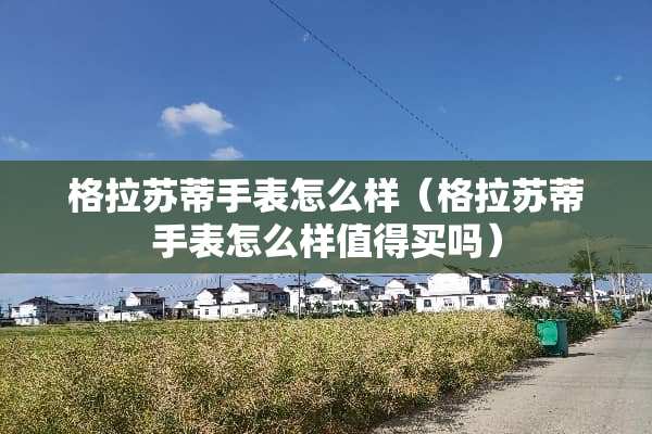 格拉苏蒂手表怎么样（格拉苏蒂手表怎么样值得买吗）