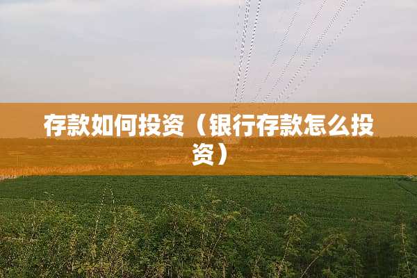存款如何投资（银行存款怎么投资）