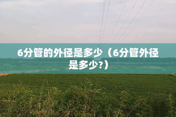 6分管的外径是多少（6分管外径是多少?）