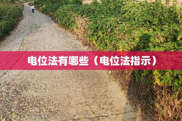 电位法有哪些（电位法指示）