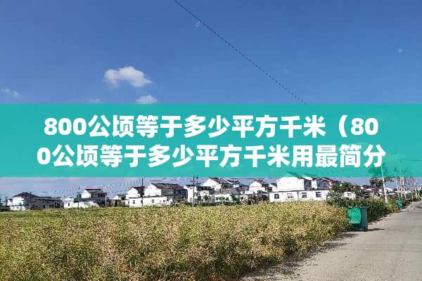 800公顷等于多少平方千米（800公顷等于多少平方千米用最简分数表示）