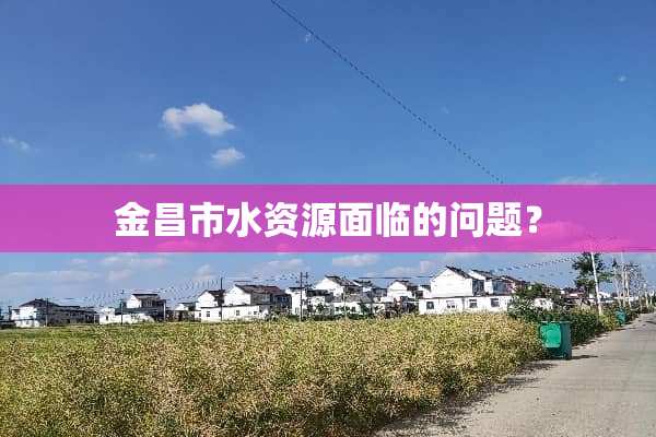金昌市水资源面临的问题？