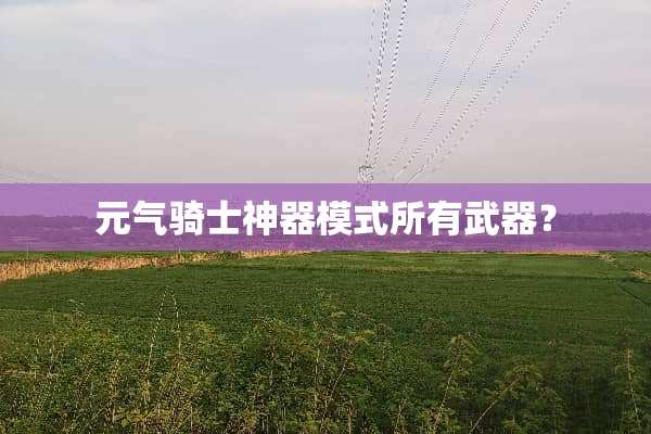 元气骑士神器模式所有**？
