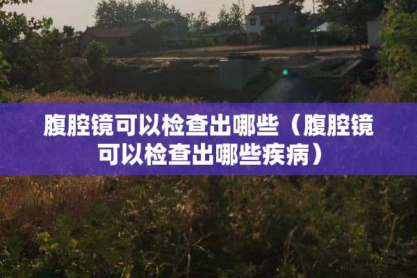 腹腔镜可以检查出哪些（腹腔镜可以检查出哪些疾病）