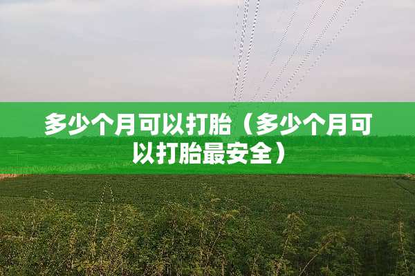 多少个月可以打胎（多少个月可以打胎最安全）