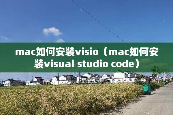 mac如何安装visio（mac如何安装visual studio code）