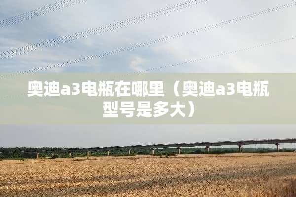 奥迪a3电瓶在哪里（奥迪a3电瓶型号是多大）