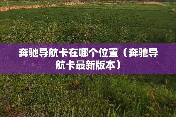 奔驰导航卡在哪个位置（奔驰导航卡最新版本）