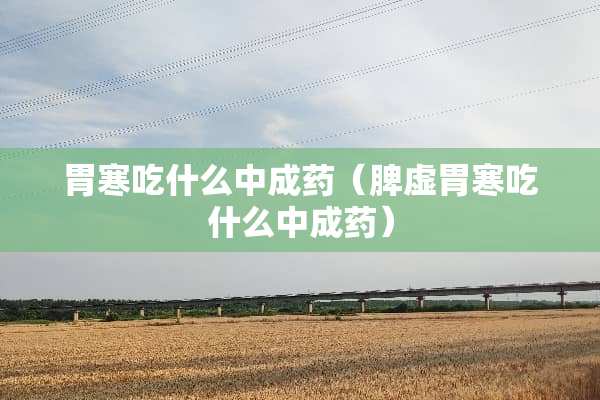 胃寒吃什么中成药（脾虚胃寒吃什么中成药）