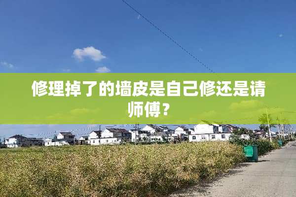 修理掉了的墙皮是自己修还是请师傅？