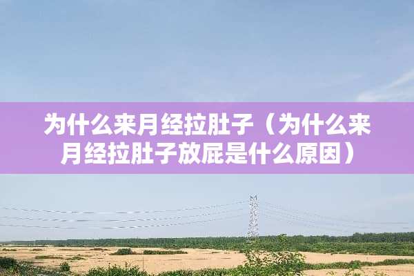 为什么来月经拉肚子（为什么来月经拉肚子放屁是什么原因）