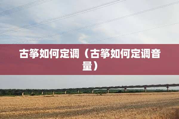 古筝如何定调（古筝如何定调音量）