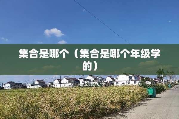 集合是哪个（集合是哪个年级学的）