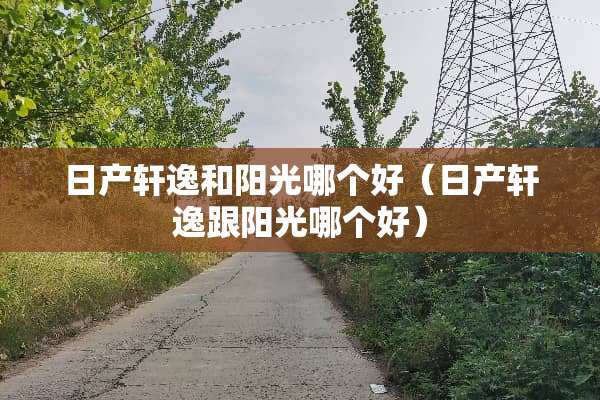 日产轩逸和阳光哪个好（日产轩逸跟阳光哪个好）