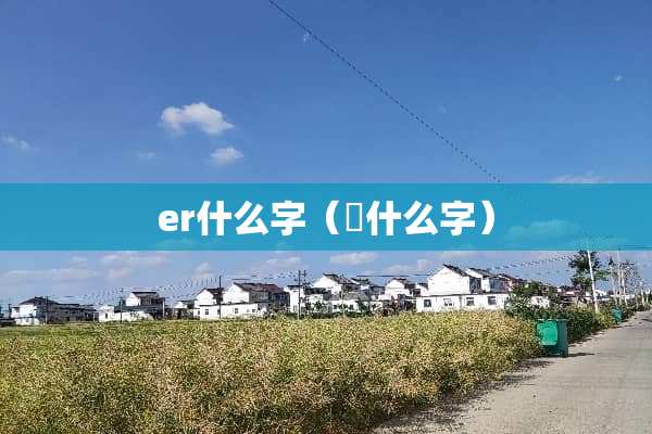 er什么字（尒什么字）