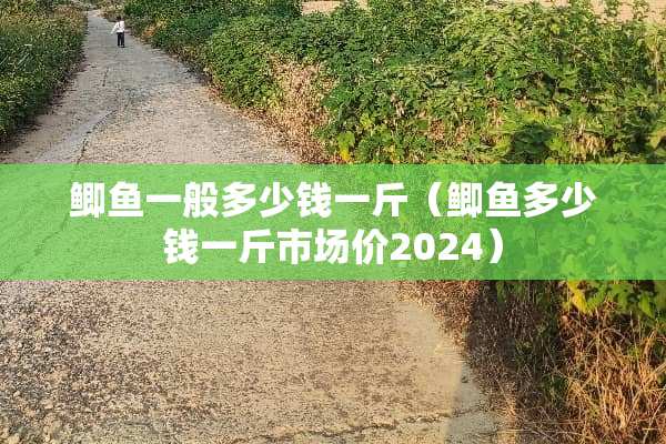 鲫鱼一般多少钱一斤（鲫鱼多少钱一斤市场价2024）