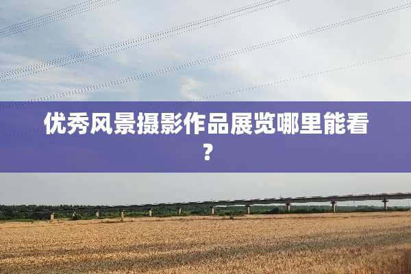 优秀风景摄影作品展览哪里能看？
