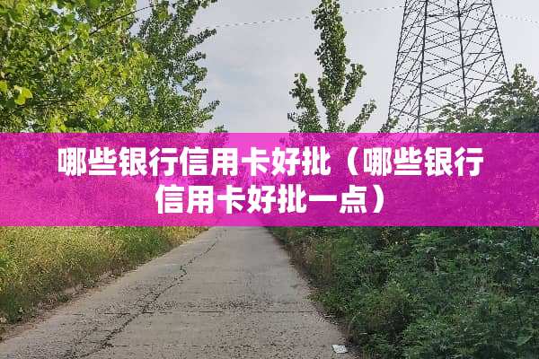 哪些银行***好批（哪些银行***好批一点）