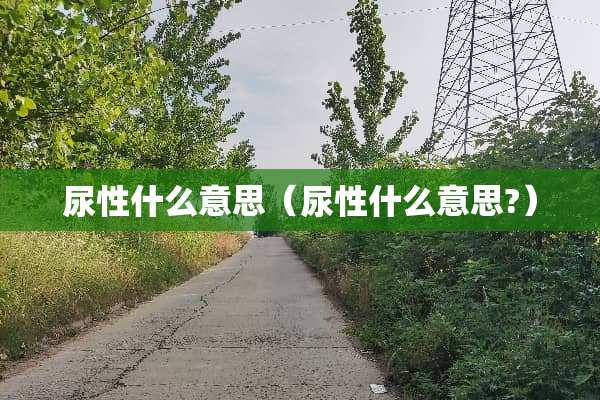 尿性什么意思（尿性什么意思?）