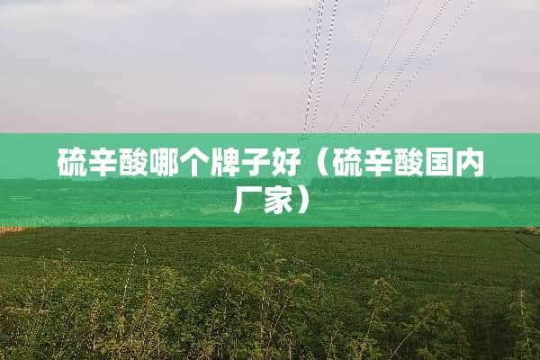硫辛酸哪个牌子好（硫辛酸国内厂家）