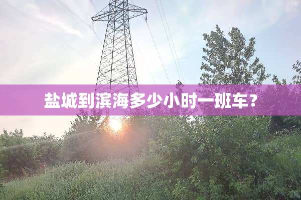 盐城到滨海多少小时一班车？